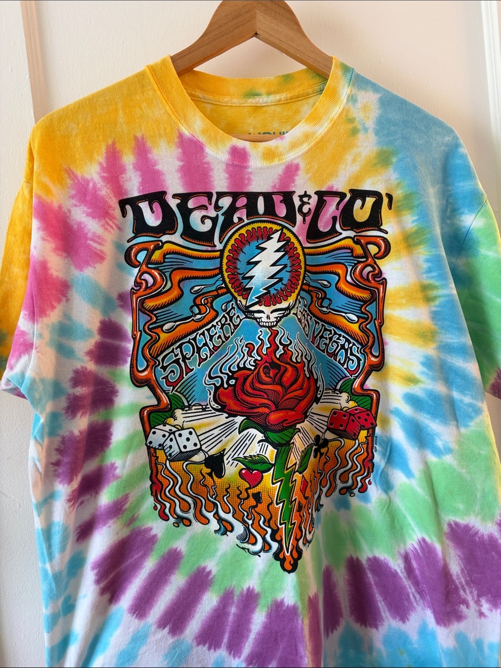 Grateful Dead Las Vegas Sphere Tie-Dye Graphic Tee - Men’s Large - Picture 6 of 6